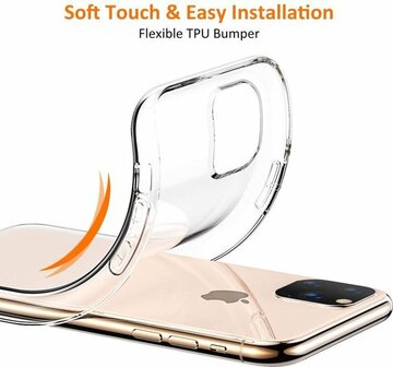 iPhone 11 Pro Max - Siliconen Back Cover - Transparant