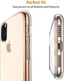 iPhone 11 Pro Max - Siliconen Back Cover - Transparant