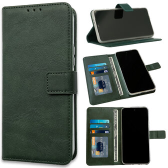 iPhone 15 Pro Max - Book Case - Groen