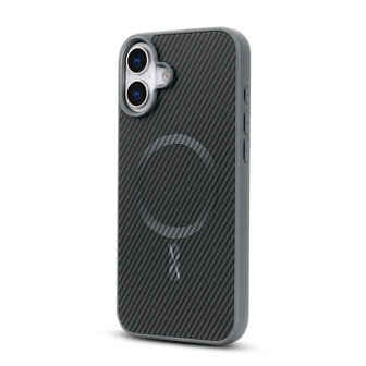 iPhone 16 - Grijs - Carbon MagSafe Back Cover