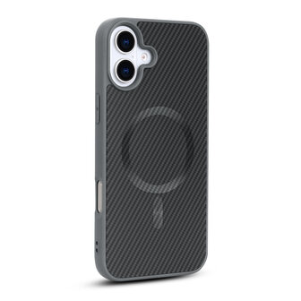 iPhone 16 - Grijs - Carbon MagSafe Back Cover