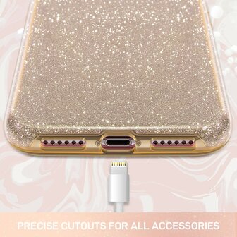 iPhone 11 - Glitter Back Cover - Goud