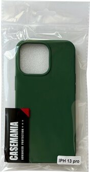 iPhone 13 Pro - HQ TPU Back Cover - Donker Groen