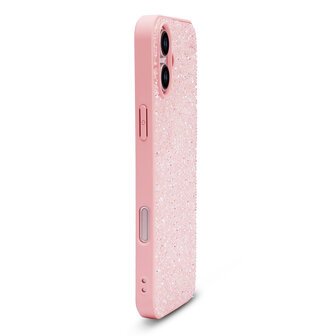 iPhone 16 Plus - Diamant Glitter - Roze