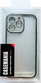 iPhone 12 - Glitter Cam Back Cover - Groen