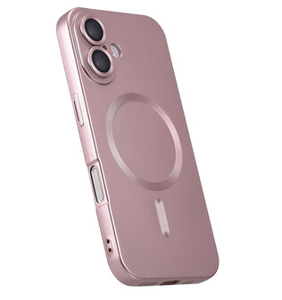 iPhone 16 - Roze - Matte Siliconen MagSafe Back Cover