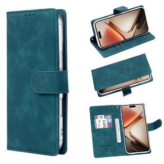 iPhone 16e - Suide Book Case - Groen