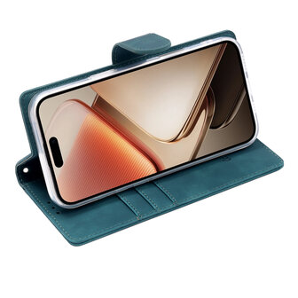 iPhone 16e - Suide Book Case - Groen