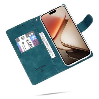 iPhone 16e - Suide Book Case - Groen