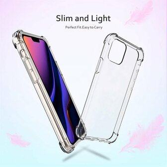 iPhone 11 Pro Max - Anti Shock &amp;amp; 2X Glas - Transparant