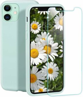 iPhone 12 Mini - Back Cover &amp;amp; Glas - Turquoise