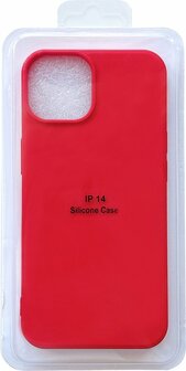 iPhone 14 Plus - Microfiber Back Cover - Rood