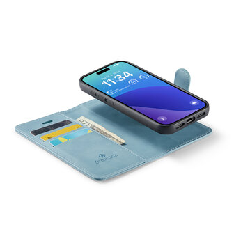 iPhone 16 Pro - Aqua Blue - 2 in 1 Book Case