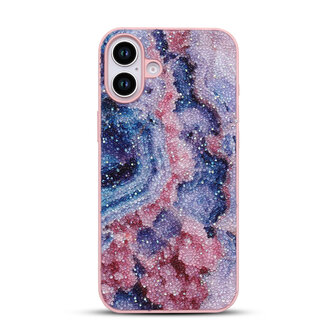 iPhone 16 Plus - Diamant Marmer Glitter - Nova