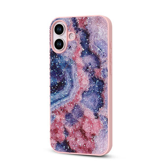 iPhone 16 Plus - Diamant Marmer Glitter - Nova