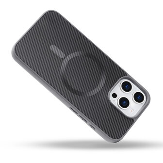 iPhone 14 Pro - Grijs - Carbon MagSafe Back Cover