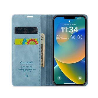 iPhone 15 Aqua Blue - Book Case