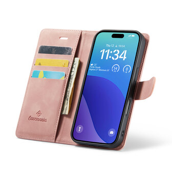 iPhone 16 Pro - Pale Pink - 2 in 1 Book Case