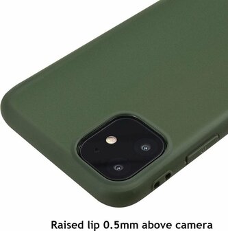 iPhone 11 - Siliconen Back Cover - Groen