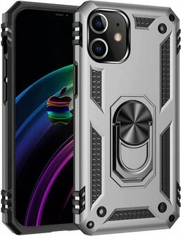 iPhone 12 Mini Grijs - Armor met Kickstand Ring