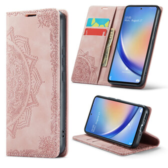 Samsung A14 Pale Pink - Mandala Book Case