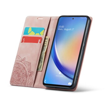 Samsung A14 Pale Pink - Mandala Book Case