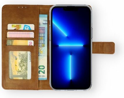 iPhone 14 Plus - Book Case - Bruin