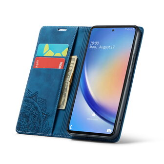 Samsung A14 Navy Blue - Mandala Book Case