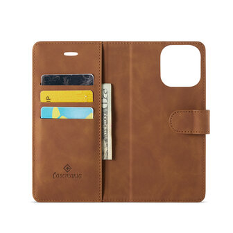 iPhone 16 Pro Max - Sienna Brown - 2 in 1 Book Case
