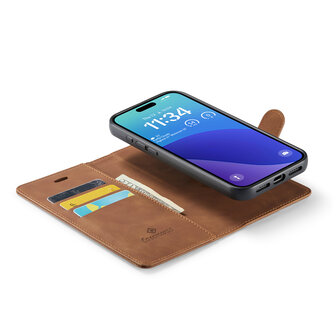 iPhone 16 Pro Max - Sienna Brown - 2 in 1 Book Case