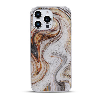 iPhone 16 Pro - Wit - Camera Marmer MagSafe Back Cover