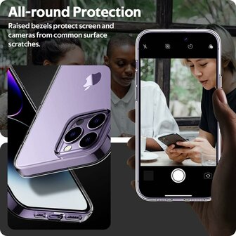 iPhone 15 Pro Max - HQ TPU Back Cover - Transparant