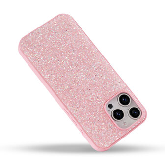 iPhone 16 Pro Max - Diamant Glitter - Roze