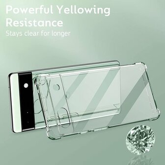 Pixel 6A - Anti Shock &amp;amp; 2x Glas - Transparant