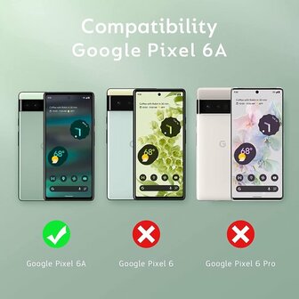 Pixel 6A - Anti Shock &amp;amp; 2x Glas - Transparant