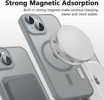iPhone 14 - Grijs - Matte Armor - Geschikt voor MagSafe