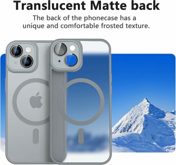 iPhone 14 - Grijs - Matte Armor - Geschikt voor MagSafe