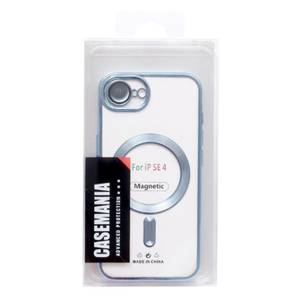 iPhone 16e - Blauw - Siliconen MagSafe Back Cover