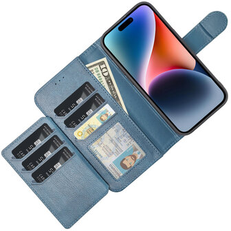 Samsung A55 - Donker Blauw - 2 in 1 HQ Book Case met Extra Vakken