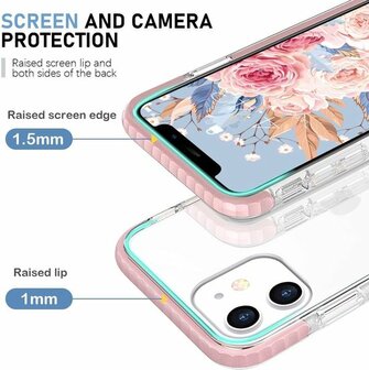 iPhone 12 Mini Roze - Gel Armor Back Cover