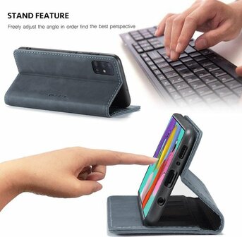 Samsung A51 Shadow Gray - Book Case