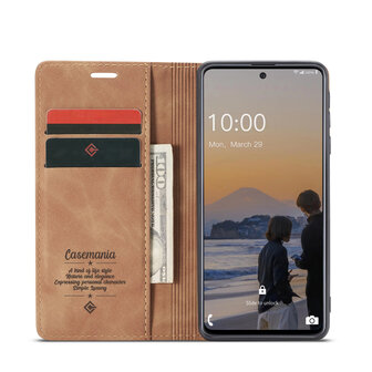 Pixel 6A Sienna Brown &amp;amp; Glas - Book Case