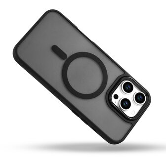 iPhone 16 Pro - Zwart - Matte Armor - Geschikt voor MagSafe