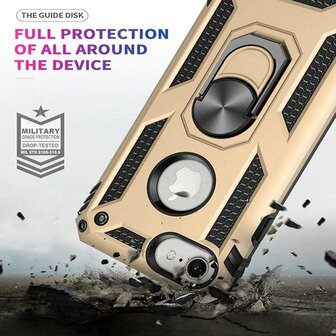 iPhone 6 &amp;amp; 6s - Armor met Kickstand Ring - Goud