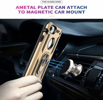 iPhone 6 &amp;amp; 6s - Armor met Kickstand Ring - Goud