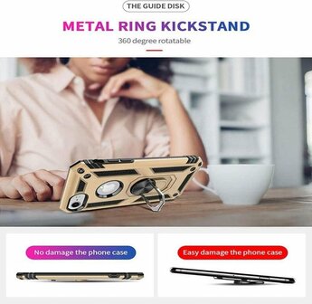 iPhone 6 &amp;amp; 6s - Armor met Kickstand Ring - Goud