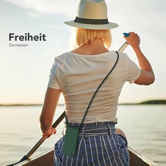 iPhone XR Groen - TPU Back Cover met Koord