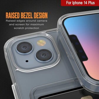 iPhone 14 Plus - Back Cover met Kaarthouder - Transparant