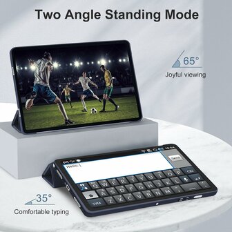 Samsung Tab A9 Plus - Donker Blauw - Smart Cover