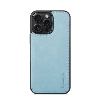 iPhone 16 Pro Max - Aqua Blue - 2 in 1 Book Case